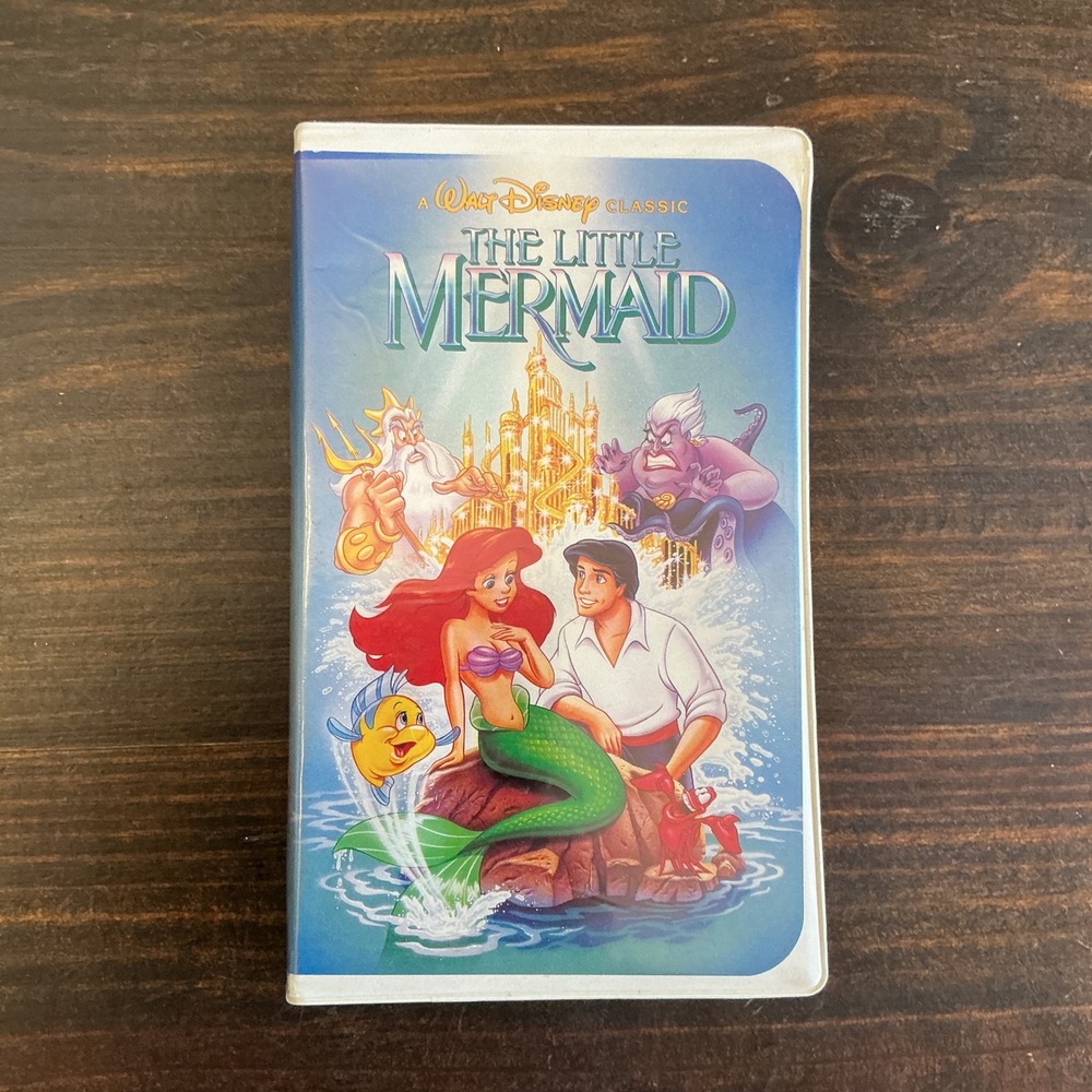 BANNED COVER Vintage Disney Black Diamond The‎ Little Mermaid VHS Video Movie
